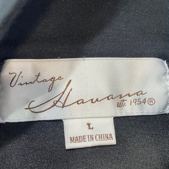 Vintage Havana Black 1/2 zip Pullover size large - Picture 4 of 8